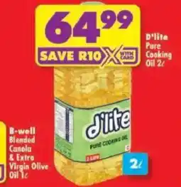 Shoprite d'lite Pure Cooking Oil offer