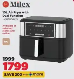 HiFi Corp Milex 10L Air Fryer with Dual Function offer