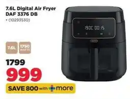 HiFi Corp 7.6L Digital Air Fryer DAF 3376 DB offer