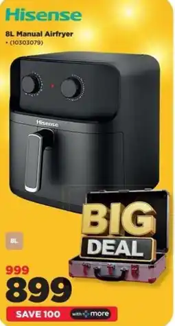 HiFi Corp Hisense 8L Manual Airfryer offer
