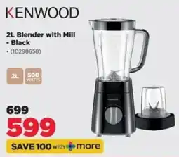 HiFi Corp KENWOOD 2L Blender with Mill - Black offer