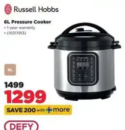 HiFi Corp Russell Hobbs 6L Pressure Cooker offer