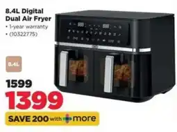 HiFi Corp 8.4L Digital Dual Air Fryer offer