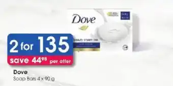 Clicks Dove Soap Bars offer