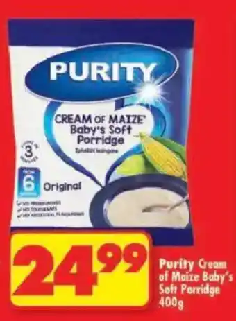 Shoprite Purity Cream of Maize Baby's Soft Porridge offer