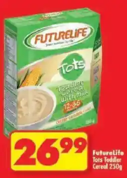 Shoprite FutureLife Tots Toddler Cereal offer