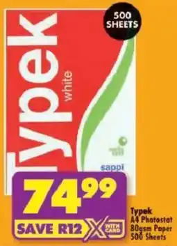 Shoprite Typek white offer