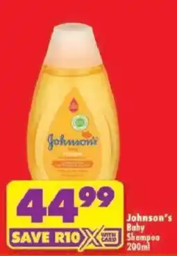 Shoprite Johnson's Baby Shampoo offer