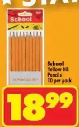 Shoprite School Yellow HB Pencils offer