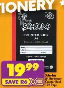 Shoprite Scholar A4 Hardcover Counter Book offer