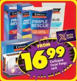 Shoprite Cuticura Facial Range offer