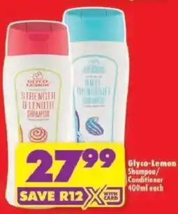 Shoprite Glyco-Lemon Shampoo/Conditioner offer