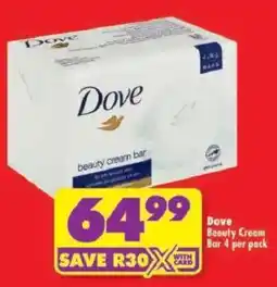 Shoprite Dove Beauty Cream Bar offer