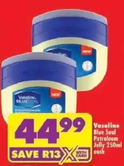 Shoprite Vaseline Blue Seal Petroleum Jelly offer