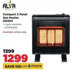 HiFi Corp ALVA Compact 3 Panel Gas Heater GH303 offer