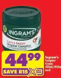 Shoprite Ingram's Caring Repair Original Camphor offer