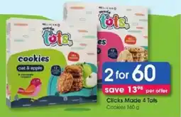 Clicks Clicks Made 4 Tots Cookies offer