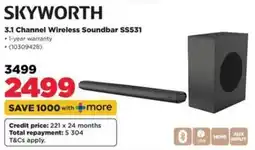 HiFi Corp SKYWORTH 3.1 Channel Wireless Soundbar SS531 offer