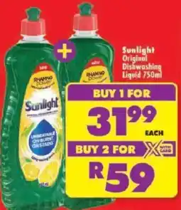 Shoprite Sunlight Original Dishwashing Liquid offer