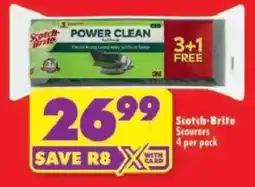Shoprite Scotch-Brite Power Clean Scourers offer