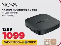 HiFi Corp NOVA 4K Ultra HD Android TV Box offer