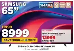 HiFi Corp SAMSUNG 65" QLED Q6FA 4K Smart TV offer