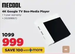 HiFi Corp MECOOL 4K Google TV Box-Media Player offer