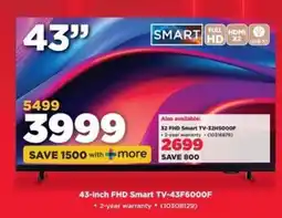 HiFi Corp 43-inch FHD Smart TV-43F6000F offer