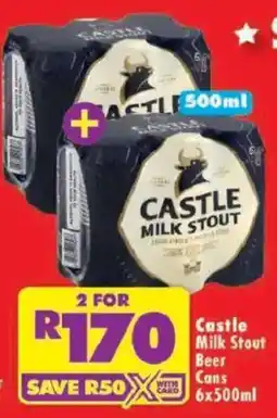 Shoprite Castle Milk Stout Beer Cans offer