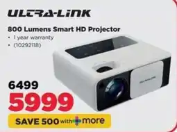 HiFi Corp ULTRA-LINK 800 Lumens Smart HD Projector offer