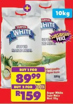 Shoprite Super White Super Maize Meal offer