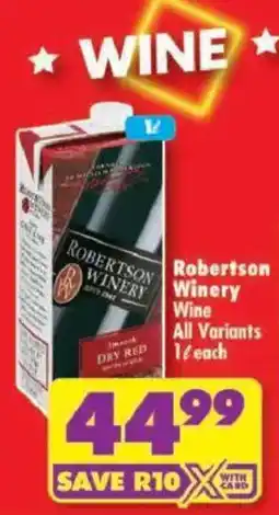 Shoprite Robertson Winery Wine offer