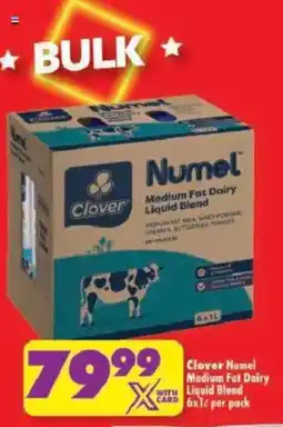 Shoprite Clover Numel Medium Fat Dairy Liquid Blend offer