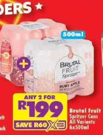 Shoprite Brutal Fruit Spritzer offer