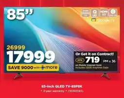 HiFi Corp TCL 85-Inch QLED TV-85P8K offer