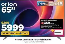 HiFi Corp Orion 65" UHD Smart TV offer