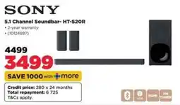 HiFi Corp SONY 5.1 Channel Soundbar- HT-S20R offer