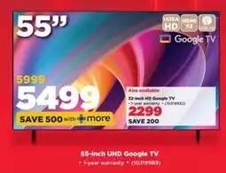 HiFi Corp 55-inch UHD Google TV offer