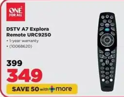 HiFi Corp DSTV A7 Explora Remote URC9250 offer