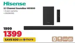 HiFi Corp Hisense 2.1 Channel Soundbar HS1800 offer