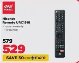 HiFi Corp Hisense Remote URC1916 offer