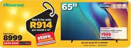 HiFi Corp Hisense 65-inch QLED 4K TV-65Q6Q offer