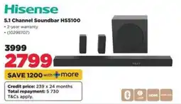 HiFi Corp Hisense 5.1 Channel Soundbar HS5100 offer