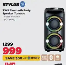 HiFi Corp STYLUS TWS Bluetooth Party Speaker Tornado offer