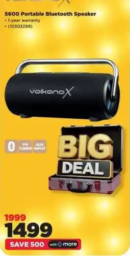 HiFi Corp S600 Portable Bluetooth Speaker volkanoX offer