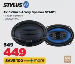 HiFi Corp STYLUS AV 6x9inch 4 Way Speaker STA011 offer