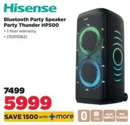 HiFi Corp Hisense Bluetooth Party Speaker Party Thunder HP500 offer