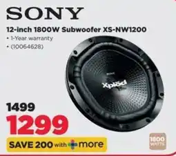 HiFi Corp SONY 12-inch 1800W Subwoofer XS-NW1200 offer