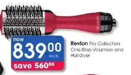 Clicks Revlon Pro Collection One-Step Volumiser and Hairdryer offer