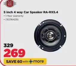 HiFi Corp 5 inch 4 way Car Speaker RA-RX5.4 offer